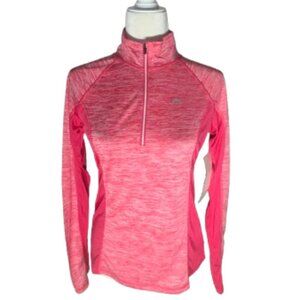 NWT HEAD Women's Dri-Motion IceCap Pink Athletic 1/4 Zip Pullover Top Size Small